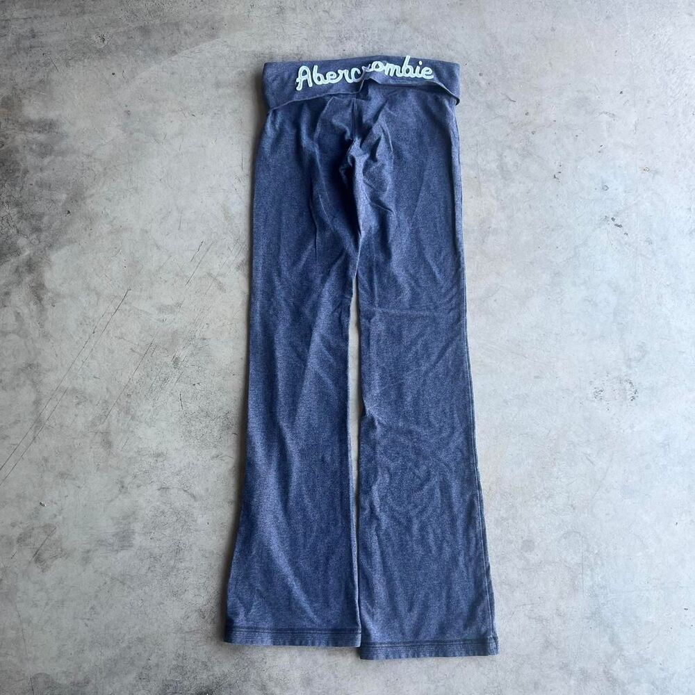 Abercrombie and Fitch y2k foldover leggings Women’s size S Flare rare